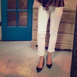 Paige White Kylie Crop NWT